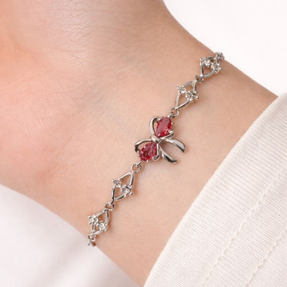 Браслет з бантиком «Срібне сяйво»