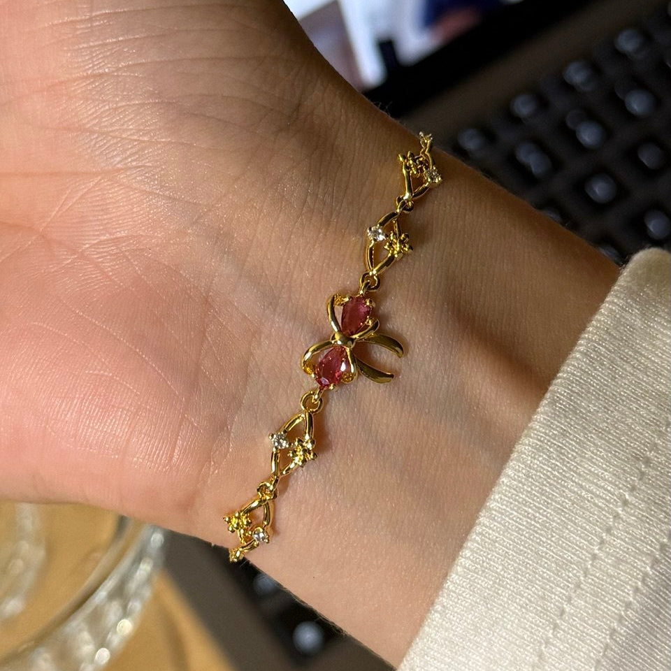 Браслет з бантиком «золоті спогади»