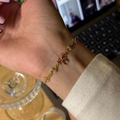 Браслет з бантиком «золоті спогади»