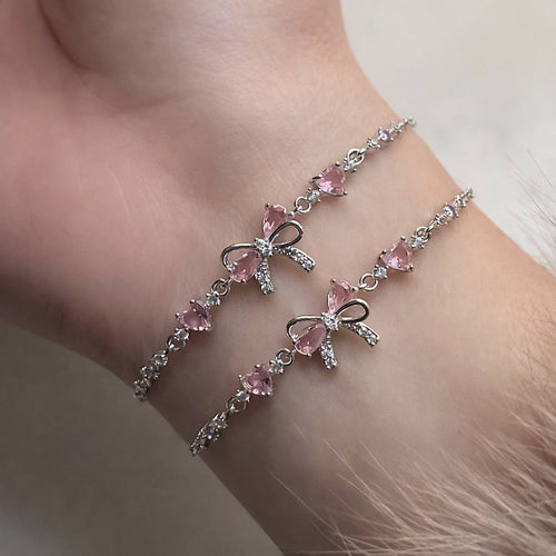 Браслет бантик «Нічне сяйво»