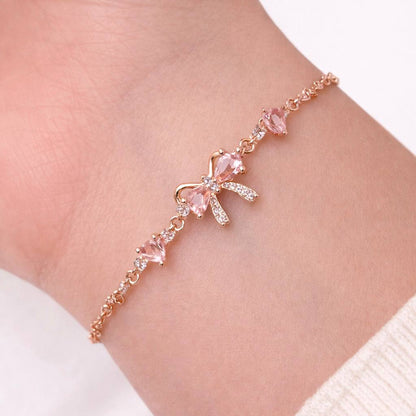 Браслет «Бант» у рожевому золоті